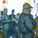 This photo taken on February 16, 2020 shows medical staff members working at the isolation ward of the Wuhan Red Cross Hospital in Wuhan in China’s central Hubei province.